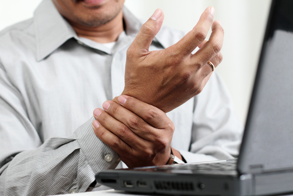 Duben Holistic Chiropractic Center Offers Care For Carpel Tunnel Syndrome If you work on a computer for many hours during the day, you may notice the onset of a variety of uncomfortable symptoms. Wrist pain, hand stiffness, swelling and tingling in the fingers can indicate a condition called “carpal tunnel syndrome.” Chiropractic care can help to reduce discomfort and improve hand and wrist function. At Duben Holistic Chiropractic Center in Westlake Village, CA, we offer techniques to relieve carpal tunnel symptoms. Symptoms of Carpal Tunnel Syndrome Carpal tunnel problems tend to come on gradually. Individuals who work on computers throughout the day may begin to notice numbness in the hands or a feeling of pins and needles. They may have pain in the thumb, middle finger or ring finger, or more generalized pain in the wrist and lower arm. You may notice you drop objects more than before or have weakness in the hands. Some people experience shock-like feelings that radiate into the fingers. Discomfort may be more severe in the evenings. Left untreated, symptoms worsen over time. Causes of Carpal Tunnel Problems The medial nerve travels through the hollow area created by the bones in the wrist. Repetitive motions, like long hours of typing, can cause pressure on this nerve, which leads to troublesome symptoms. Hereditary factors influence a smaller carpal tunnel in some people. Poor hand position during work tasks can also contribute to carpal tunnel problems. Certain medical conditions, such as diabetes, thyroid disorder and rheumatoid arthritis can also make carpal tunnel problems more likely. Treatment of Carpal Tunnel Syndrome Your chiropractic in Westlake Village will do a thorough examination and assessment of your carpal tunnel issue. Manual adjustment of the spine and re-alignment of elbow and wrist structures can help to release pressure on the median nerve. Your chiropractor will also give you practical advise on work ergonomics to provide better support for your wrist and hand. Make Duben Holistic Chiropractic Center Your Chiropractor in Westlake Village Dr. Duben and Dr. Erickson combine their knowledge of chiropractic methods to provide a holistic approach to care for their patients in Westlake Village, CA and nearby communities. We treat a broad range of problems, including back pain, herniated discs, neck pain, whiplash, sports injuries, pregnancy discomfort and plantar fasciitis. Call Duben Holistic Chiropractic Center today at <a href = 