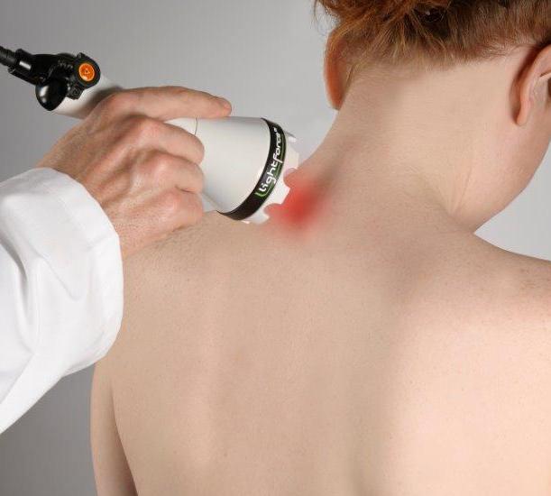 Laser Therapy Treatment on Neck